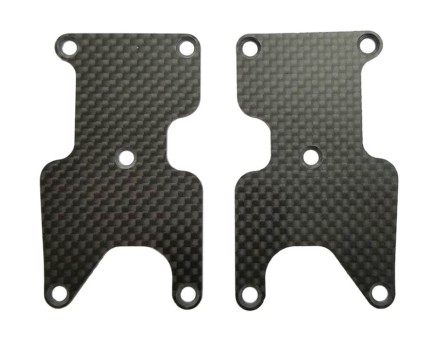 Team Associated RC8B3.2 FT Rear Suspension Arm Inserts, Carbon Fiber, 1.2mm - ASC81436