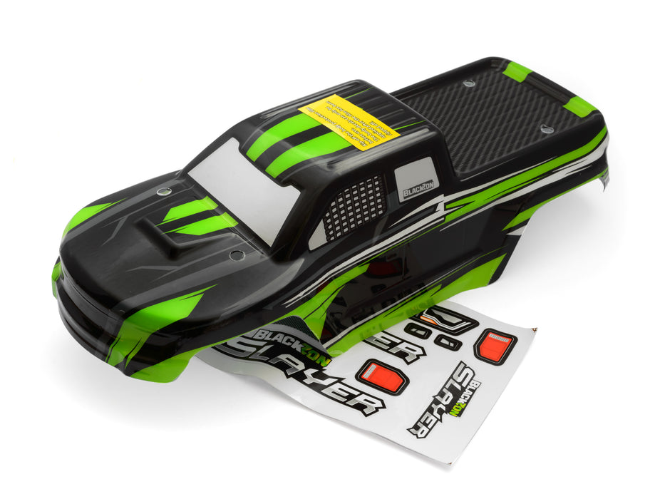 BlackZon Slyder Monster Truck Body (Black/Green) - BZN540039