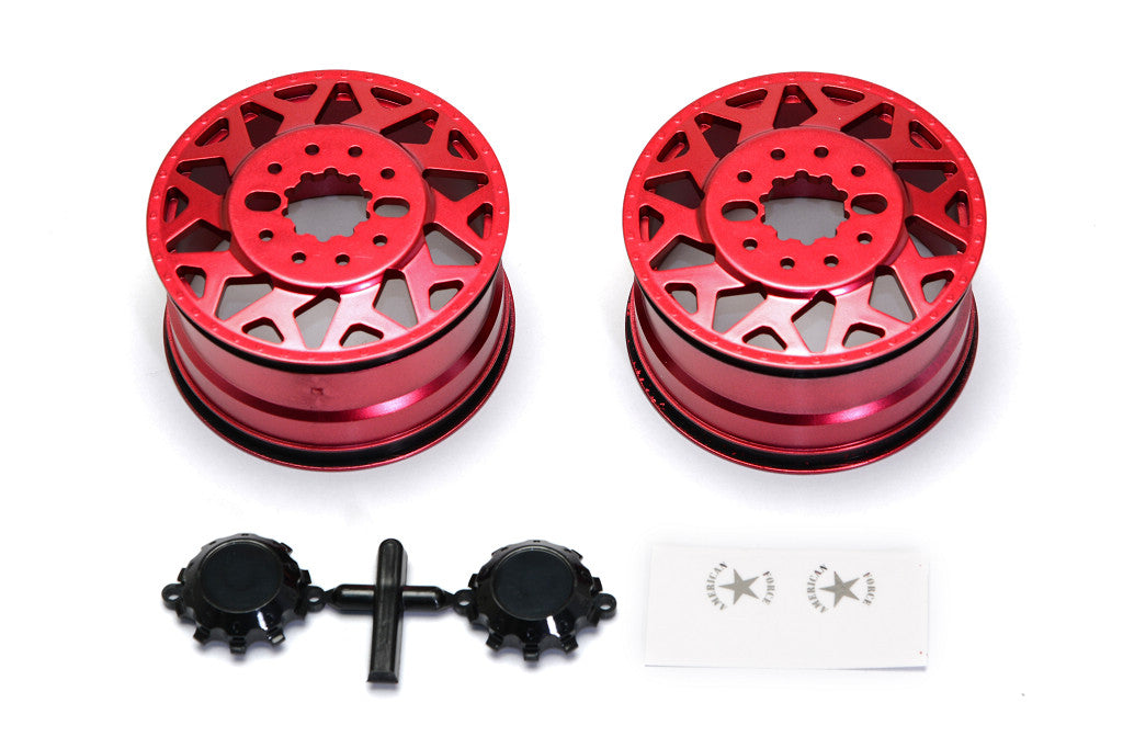 CEN Racing American Force H01 CONTRA Wheel (Red, with Black Cap) - CEGCD0601