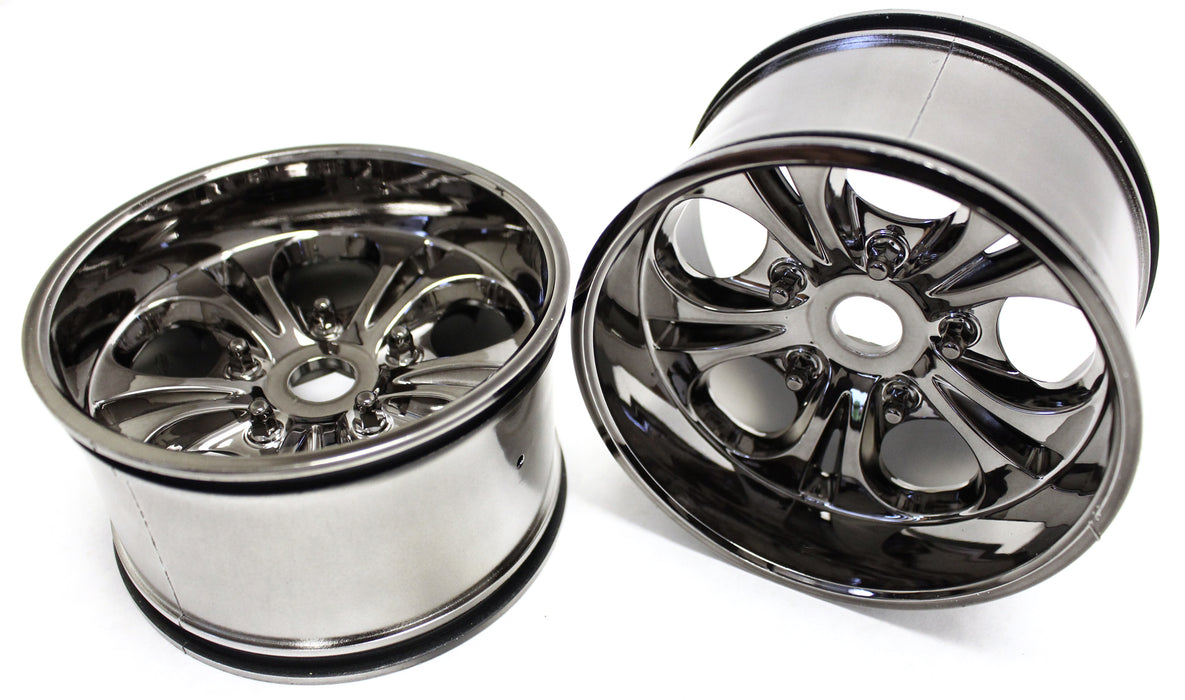 CEN Racing 7.5 Wheels 23mm Hex (Gunmetal Chrome) Colossus XT - CEGGS287A