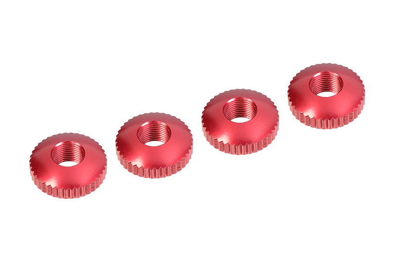 Corally Aluminum Body Mount Cambered Nuts - 4 pcs - COR00100-053