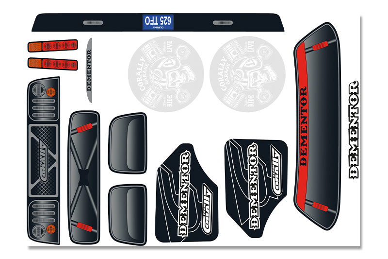 Corally Body Decal Sheet  - Dementor XP 6S - 1 pc - COR00180-382-1
