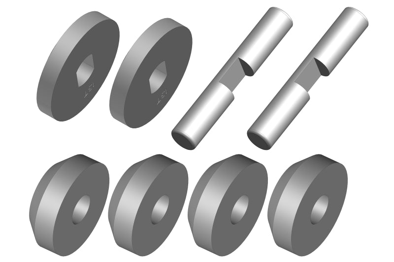 Corally Planetary Differential Gears - Metal - 1 Set: Mammoth, Moxoo, - COR00250-075
