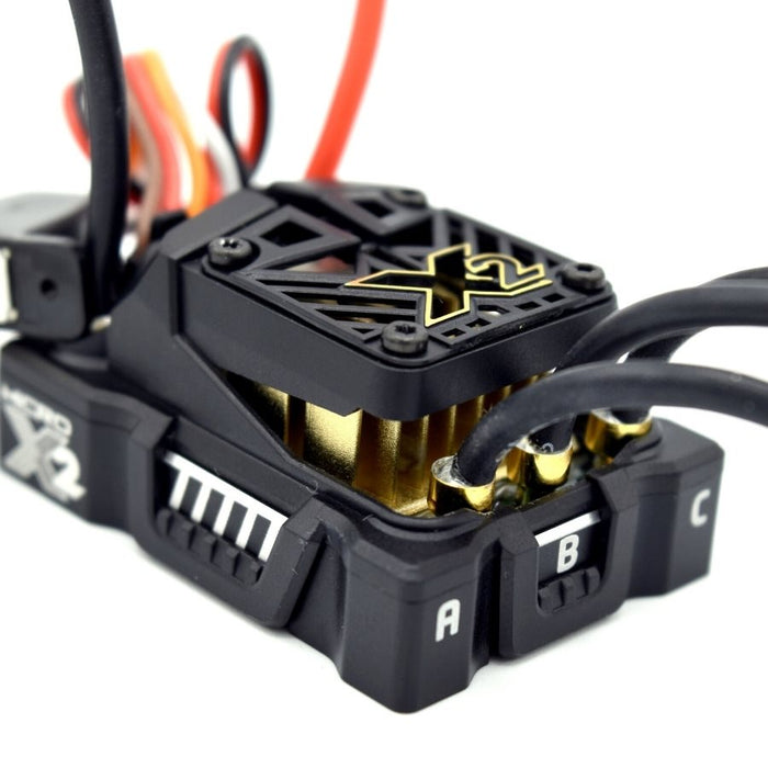 CSE010-0171-00 Castle Creations Mamba Micro X2, 16.8V, WP Sensored ESC w/ 4.0mm Connectors