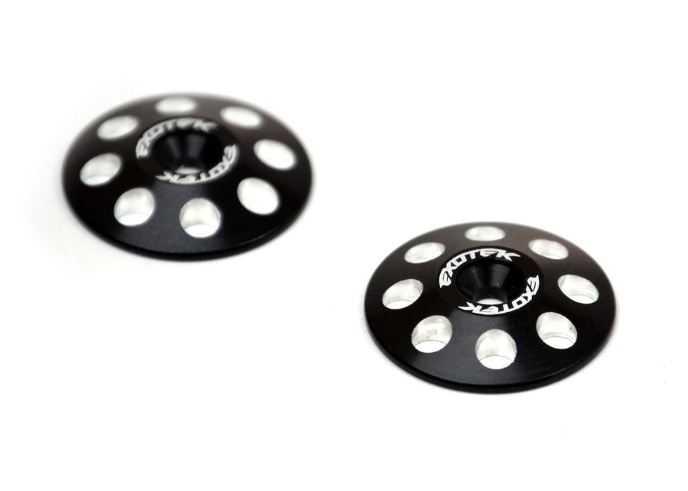 Exotek Racing 1/8 Black XL Wing Buttons 22mm (2) EXO1665BLK