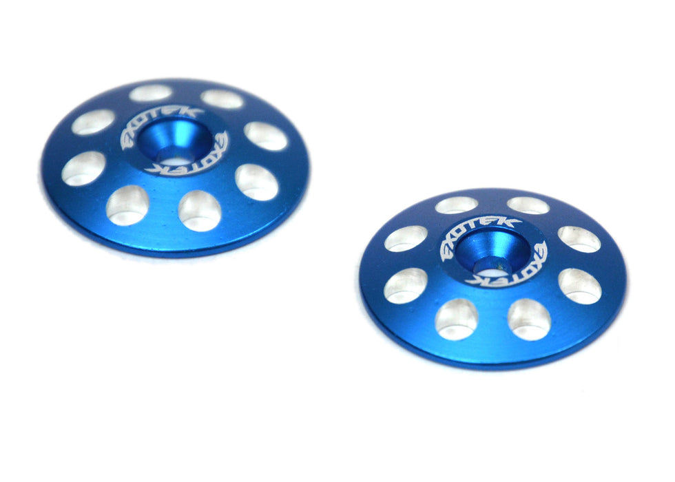 Exotek Racing 1/8 Blue XL Wing Buttons 22mm (2) EXO1665BLU