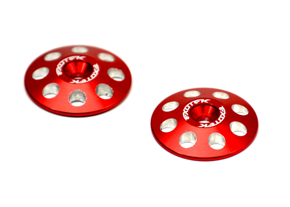 Exotek Racing 1/8 Red XL Wing Buttons 22mm (2) EXO1665RED