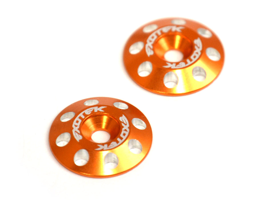 Exotek Racing Flite Wing Buttons V2, 6061 Orange EXO1678ORG