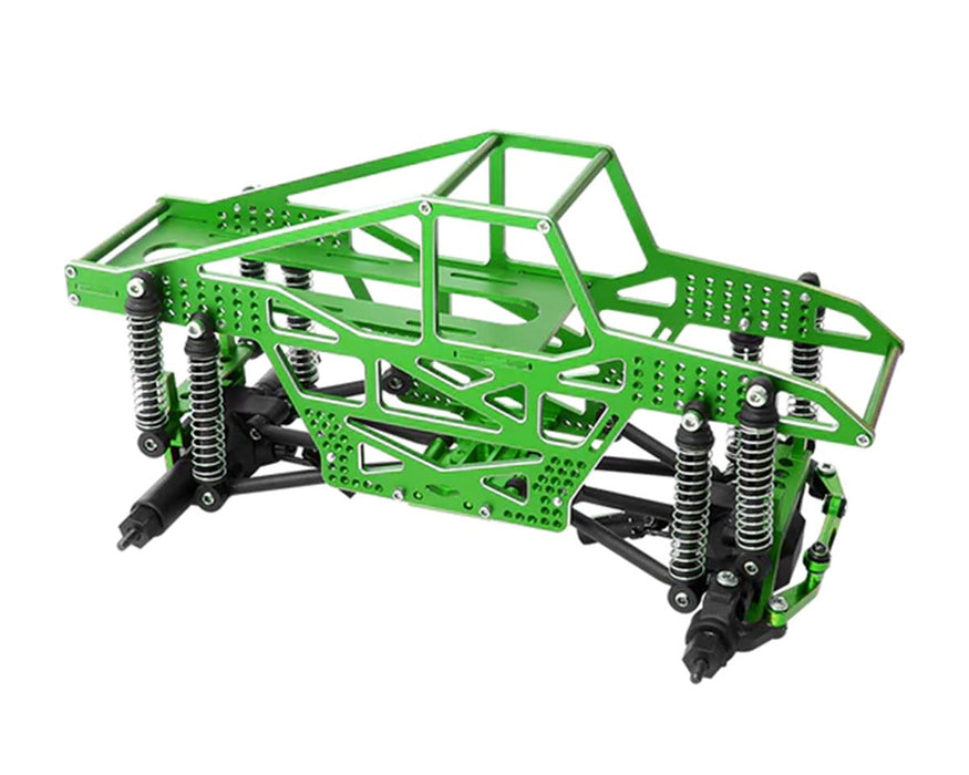 Furitek 1/24 Rampart CNC Machined Monster Truck Full Chassis Kit (Green) - FTK-FUR-2118