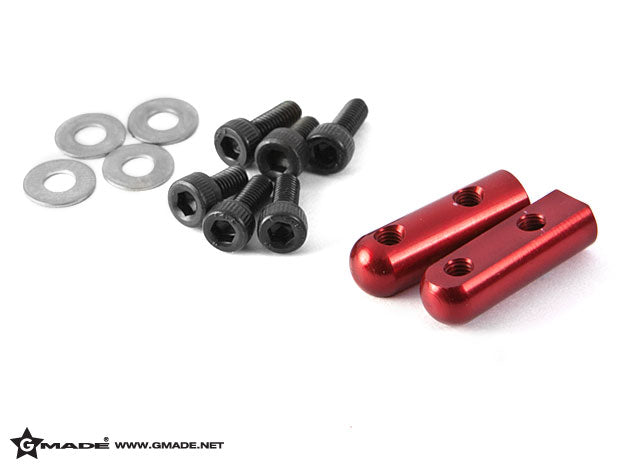 Gmade Aluminum Servo Mount Red (2)  - GMA51126R
