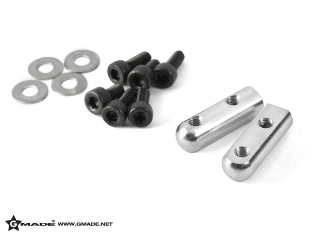 Gmade Aluminum Servo Mount Silver (2) - GMA51126S
