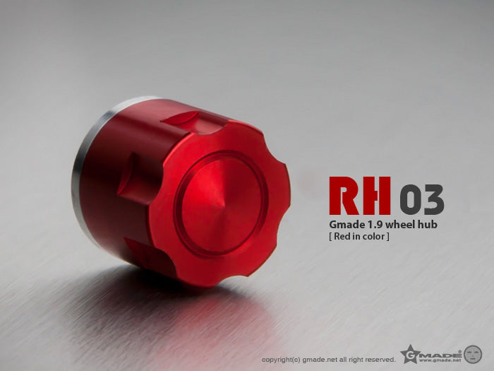 Gmade 1.9 RH03 Wheel Hubs (Red) (4)  - GMA70131