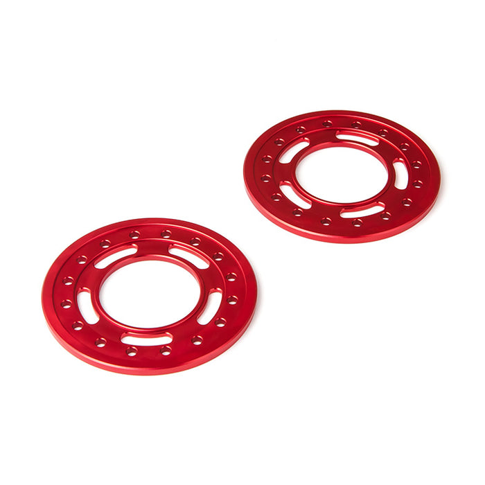 Gmade 1.9 Aluminum Ring Beadlock Ring ST (Red) (2): GOM - GMA70535