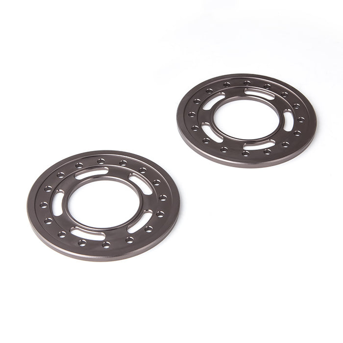 Gmade 1.9 Aluminum Ring Beadlock Ring ST (Gun Metal) (2): GOM - GMA70537