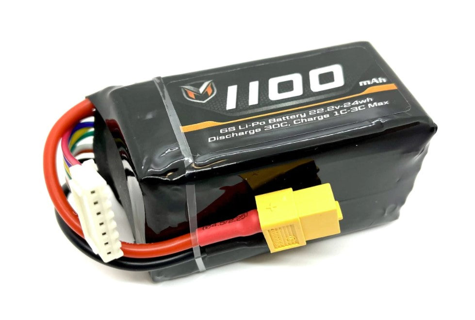 Maclan Racing SSI Series 6S 1100mAh 22.2V Li-Po Battery w/ XT60 - HADMCL6021