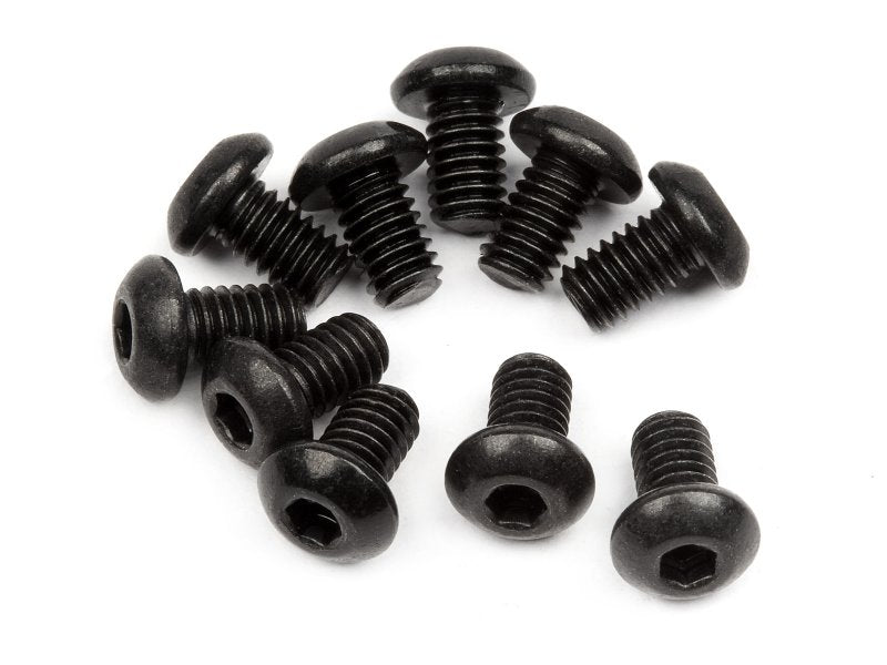 HPI Racing Button Head Screw M2.5X4mm (Hex Socket/10pcs) - HPI100864