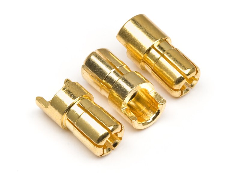 HPI Racing Male Gold Connectors (6.0mm Dia) (3pcs) - HPI101952