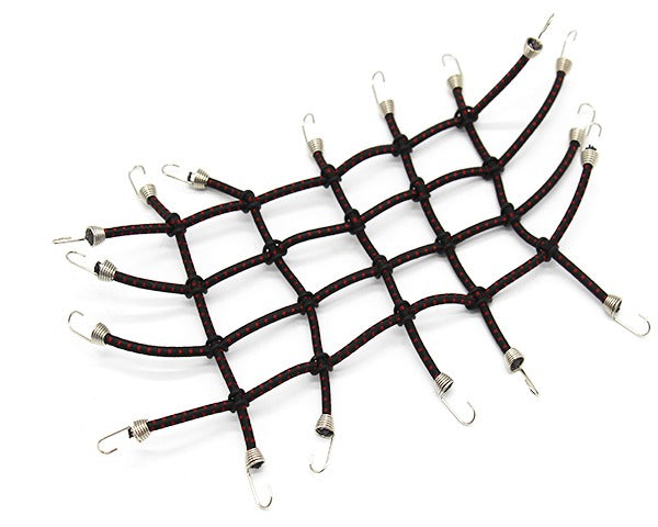Hot Racing RC 1/10 Scale Cargo Net, Black and Red - HRAACC468N02