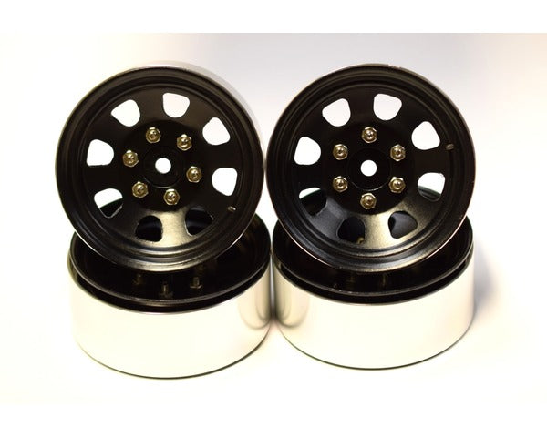 Hot Racing 6 Lug Hex Drive Wagon 1.9 Steel Stamped Bead Lock Wheel HRABLW19SS01