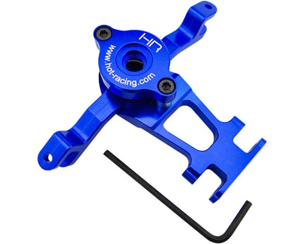 Hot Racing Blue Aluminum Steering Assembly - HRARVO4806