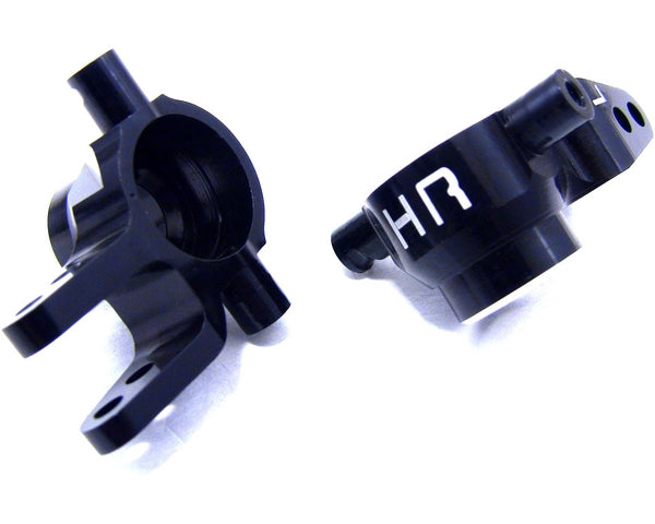 Hot Racing Front Knuckles for Traxxas Slash 4x4 Black - HRASLF2101