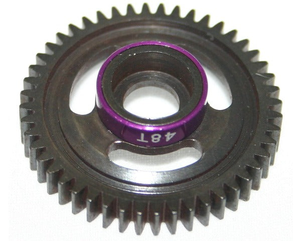 Hot Racing Purple 48T Steel Spur Gear for 1/16 Traxxas HRASVXS848