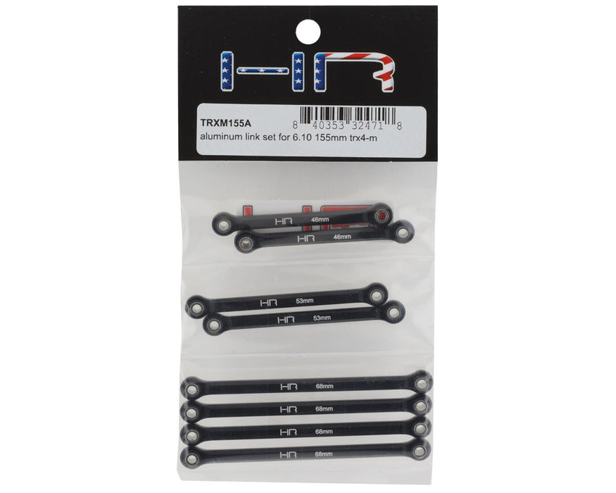 Hot Racing Traxxas TRX-4M Aluminum Link Set (Black) (155mm) HRATRXM155A