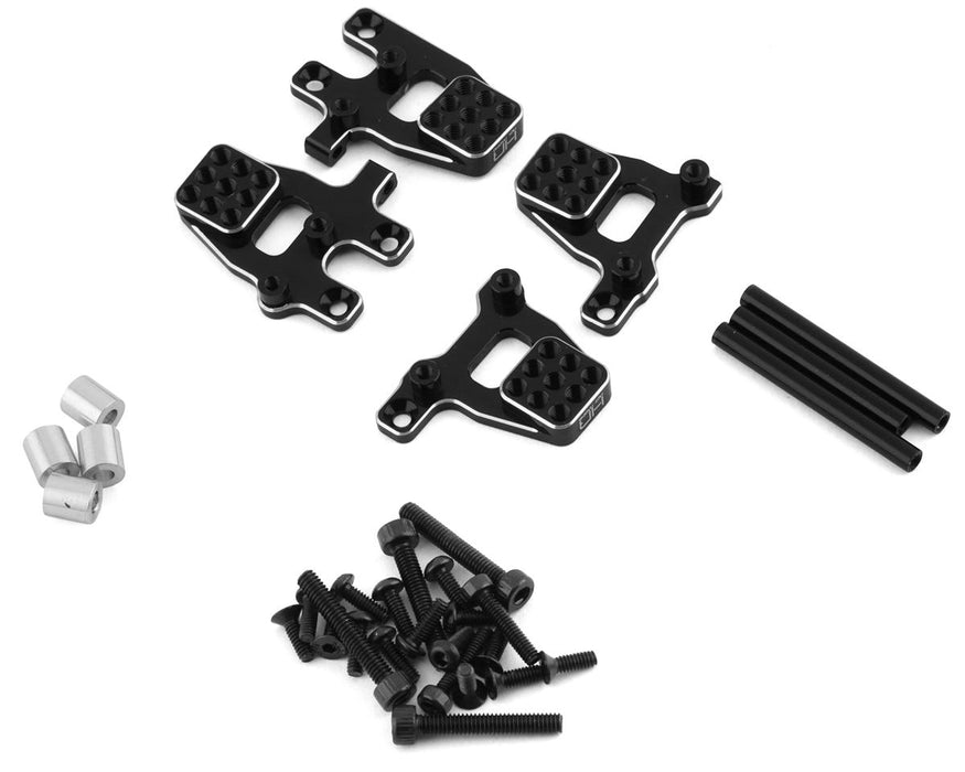 Hot Racing Traxxas TRX-4M Aluminum Shock Mount Set (Black) (4) HRATRXM28M01