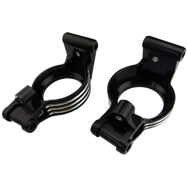 Hot Racing Aluminum Steering Knuckle Set Black for X-Maxx HRAXMX1901
