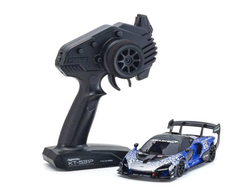 Kyosho MINI-Z MR-03 RWD McLaren Senna GTR Readyset Blue - KYO32340BL