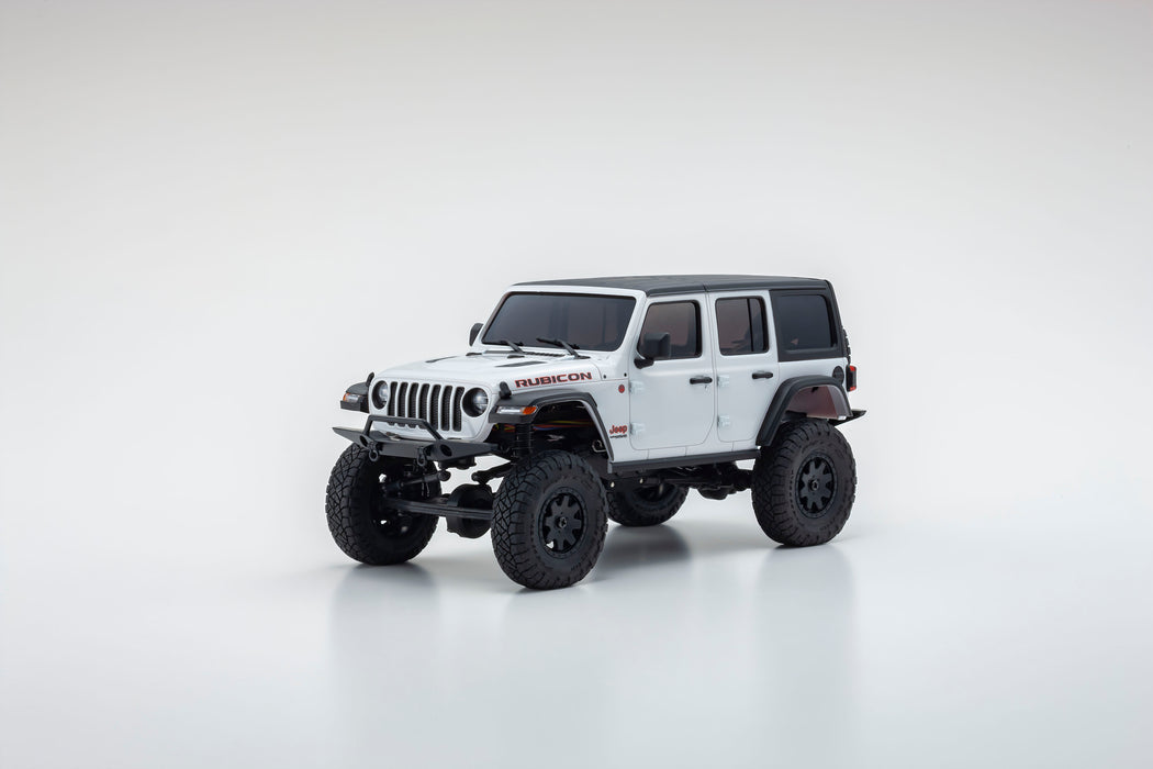 Kyosho White Mini-Z 4x4 Jeep Wrangler Rubicon KYO32521W