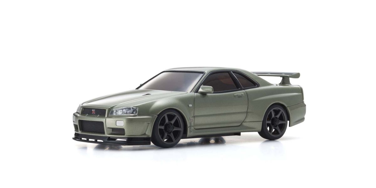 Kyosho MINI-Z AWD MA-020 Nissan Skyline GT-R (R34) V.Spec II Nur Millennium Jade Readyset - KYO32624MJ-B