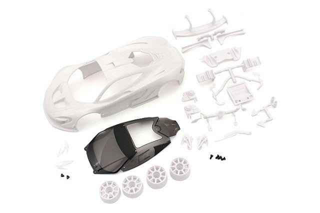 Kyosho McLaren P1 GTR White Body Set w/ Wheels KYOMZN190