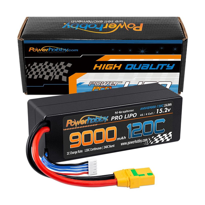 Powerhobby 4S 15.2V 9000mAh 120C Graphene LiPo Battery with XT90 Plug - PHB4S9000120CXT90