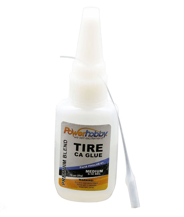 Power Hobby Premium Medium CA Tire Glue 0.75oz - PHBPHGLUE-01