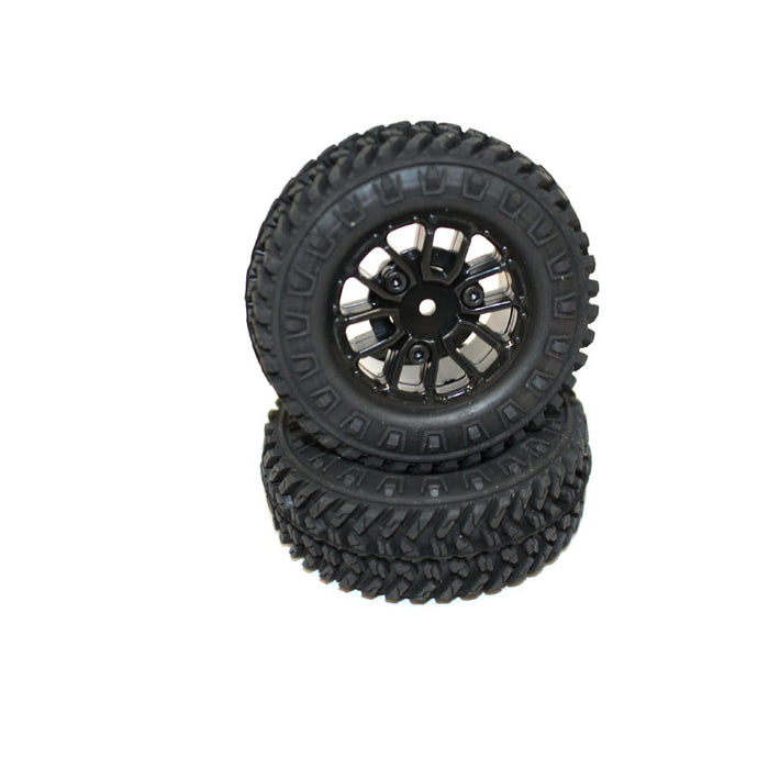 56mm Sipe Tire Mounted on U-Factor 1.2" Beadlock Wheel 1/24 (2pcs)