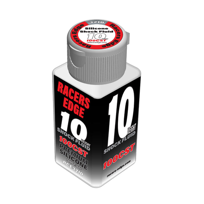 Racers Edge 10 Weight, 100cSt, 70ml 2.36oz Pure Silicone Shock Oil - RCE3210