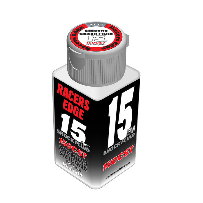 Racers Edge 15 Weight, 150cSt, 70ml 2.36oz Pure Silicone Shock Oil - RCE3215