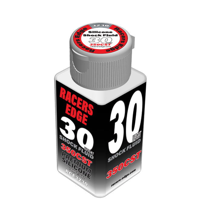 Racers Edge 30 Weight, 350cSt, 70ml 2.36oz Pure Silicone Shock Oil - RCE3230