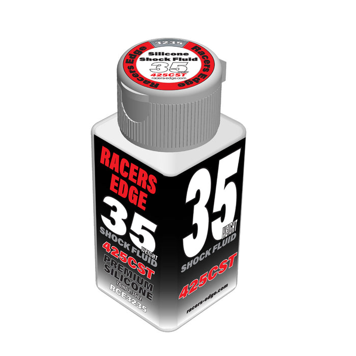 Racers Edge 35 Weight, 425cSt, 70ml 2.36oz Pure Silicone Shock Oil - RCE3235