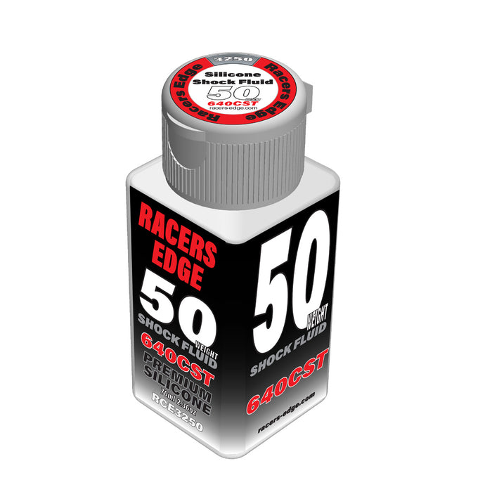 Racers Edge 50 Weight, 640cSt, 70ml 2.36oz Pure Silicone Shock Oil - RCE3250