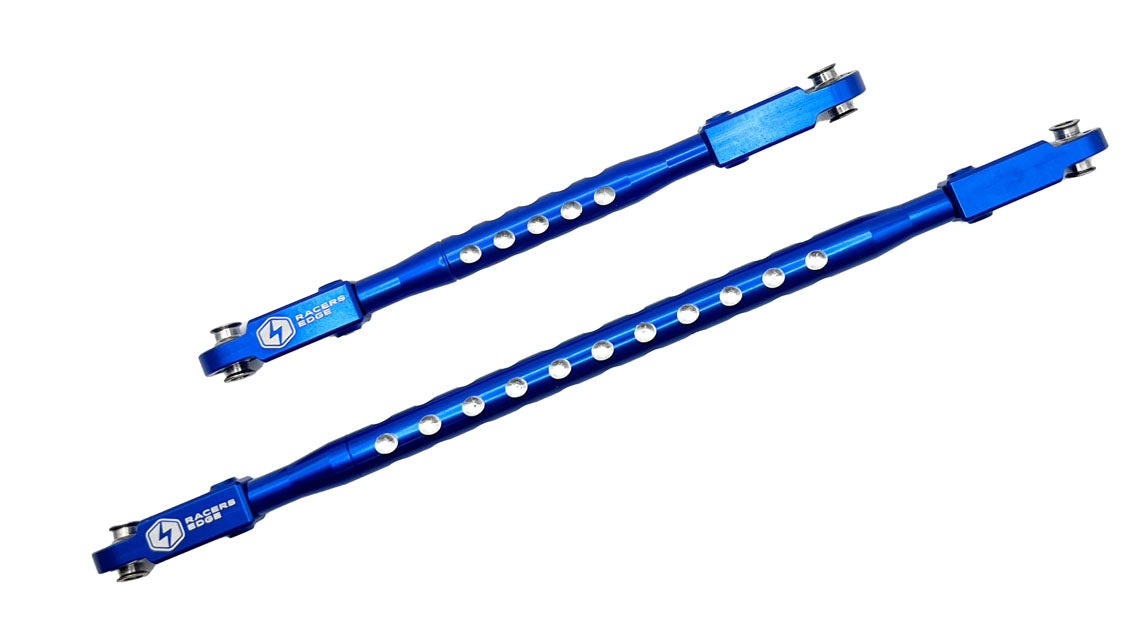 Racers Edge Aluminum CNC Steering Rod Set for Axial SCX6 Blue - RCESCX6019BL