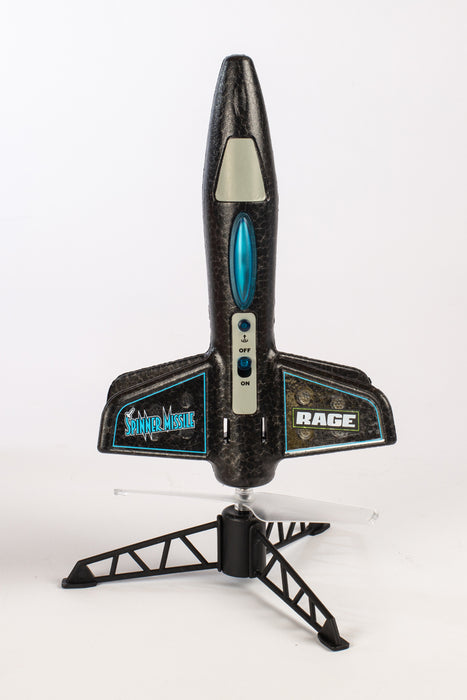 Rage RC Black Electric Free-Flight Rocket Spinner Missile RGR4130B