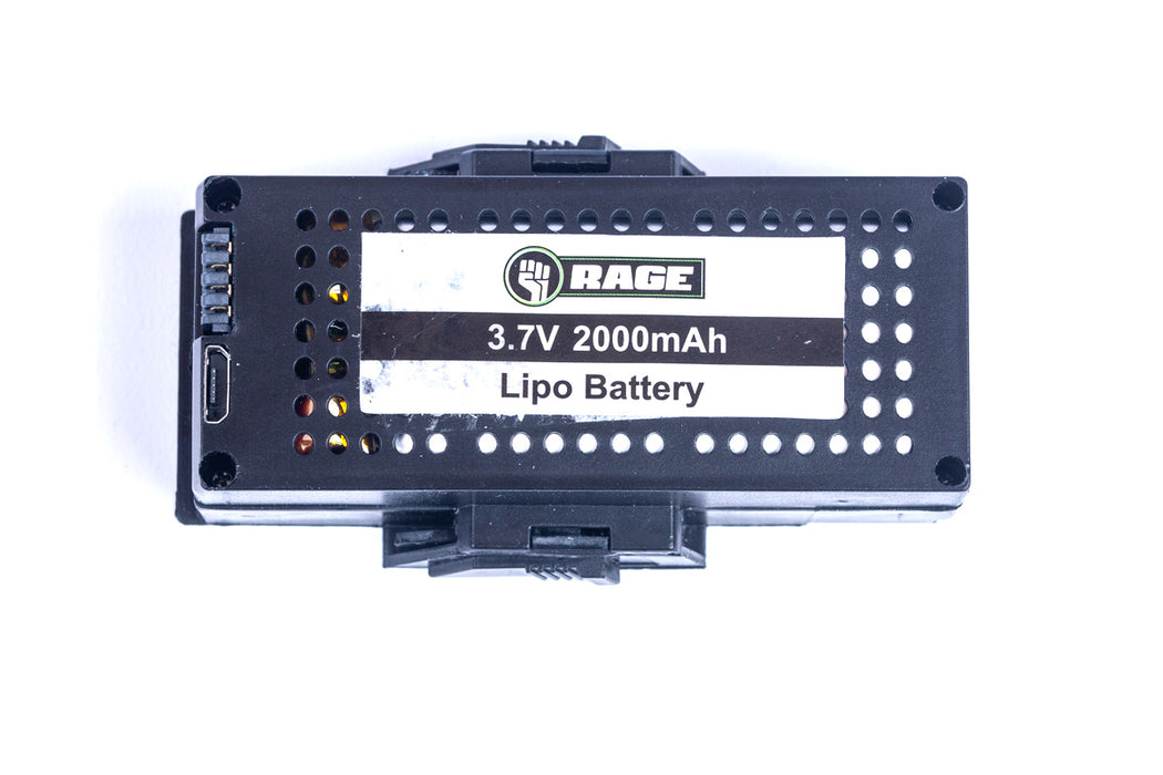 Rage R/C 3.7V 1S 2000mAh Lipo Battery w/Case; Stinger 2.0 RGR4412