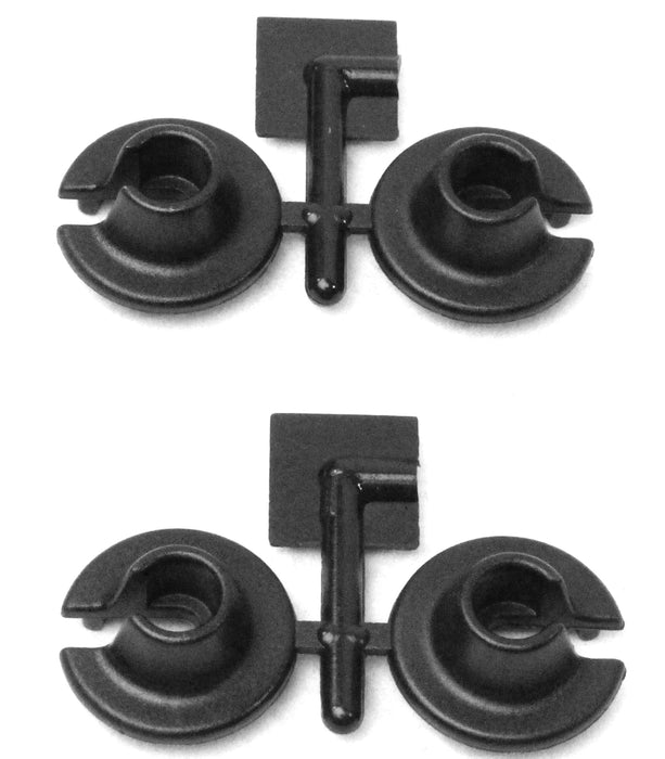 RPM Lower Spring Cups, Black: Traxxas / Losi - RPM73152