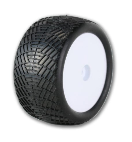 Raw Speed Radar 1/10 Buggy 2.2" Rear Tires, Soft Compound, w/ Black Inserts (1 pair) - RWS100303SB