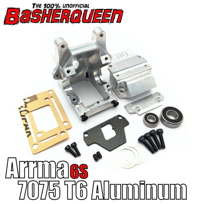 Basherqueen 7075 T6 Aluminum F/R Bulkhead Diffcase All Arrma AR31085 1/8 1/7 - BQNA310854A