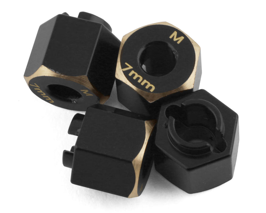 Samix TRX-4M Brass Hex Adapter (7mm) (1.5g) - SAMTRX4M-4063-7