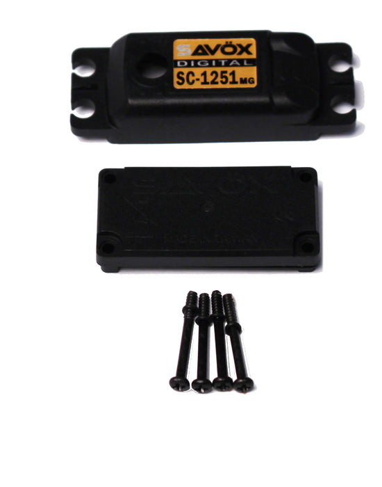 Savox TOP & BOTTOM SERVO CASE WITH 4 SCREWS SAVCSC1251MG