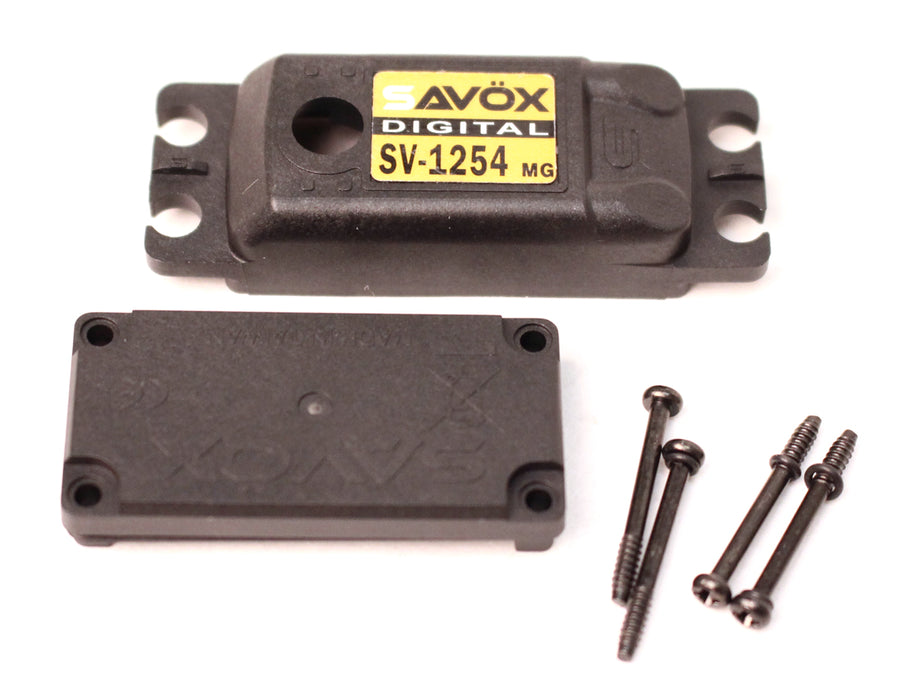 Savox Top & Bottom Case w/ Screws for SV1254MG Servo. SAVCSV1254MG